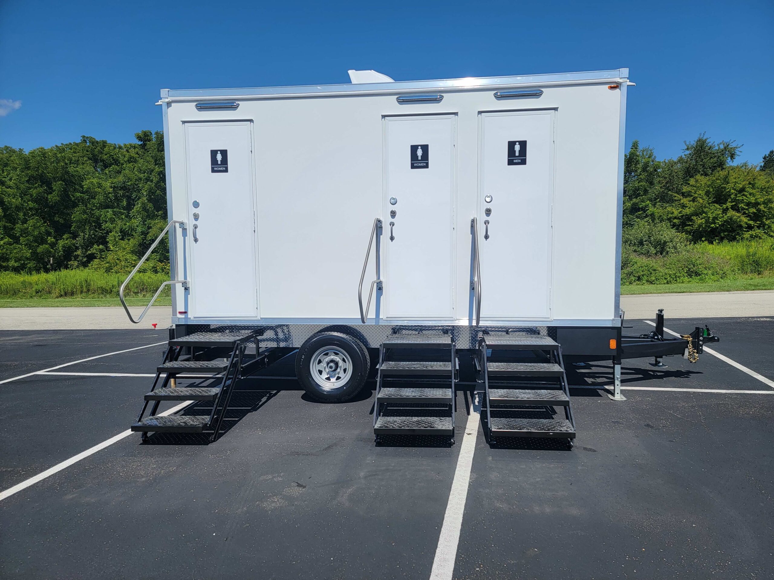Lux Series restroom trailer interior